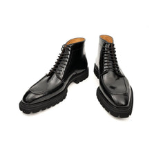 Load image into Gallery viewer, Black Patent Lug Sole Boot