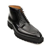 Load image into Gallery viewer, Black Patent Lug Sole Boot