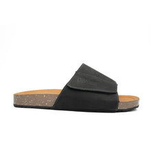 Load image into Gallery viewer, Black Single - Strap Slide Sandals