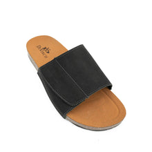Load image into Gallery viewer, Black Single - Strap Slide Sandals