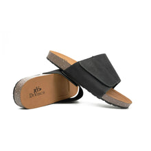 Load image into Gallery viewer, Black Single - Strap Slide Sandals