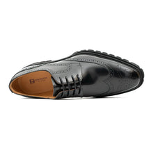 Load image into Gallery viewer, Black derby brogue shoes