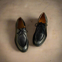 Load image into Gallery viewer, Men's Black Pebbled Leather Tuscan Moc Boot