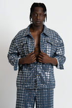 Load image into Gallery viewer, Bleu Sparked Denim Jacket