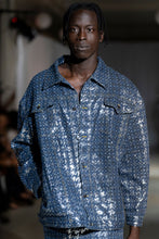 Load image into Gallery viewer, Bleu Sparked Denim Jacket