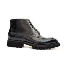 Load image into Gallery viewer, Blue Patent Lug Sole Boot