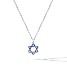 Load image into Gallery viewer, Star Of David Pendant - Sapphire