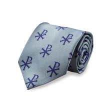 Load image into Gallery viewer, Blue Chi-Rho Necktie