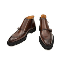 Load image into Gallery viewer, Borwn Burnished Double Monk Boot