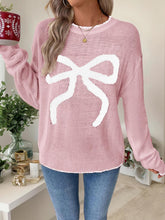 Load image into Gallery viewer, Bowknot Pattern Oversized Long-Sleeve Christmas Sweater | NCS