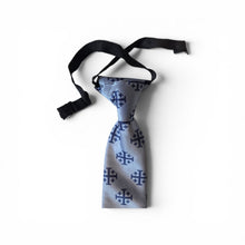 Load image into Gallery viewer, Boys Blue Jerusalem Cross Necktie