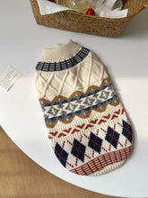 Load image into Gallery viewer, British Retro Argyle Fair Isle Sweater for Pet | NCS