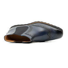 Load image into Gallery viewer, Brogue Thick-Soled Chelsea Boot 2891 Blue