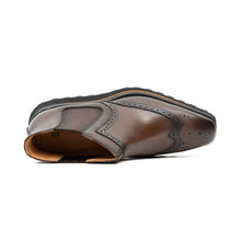 Load image into Gallery viewer, Brogue Thick-Soled Chelsea Boot 2891 Coffee