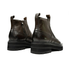 Load image into Gallery viewer, Brown Brogue Leather Chelsea Boots