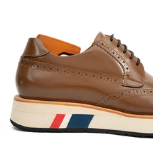 Load image into Gallery viewer, Brown Brogue Shoes with Colorful Sole