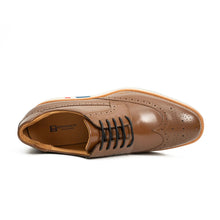 Load image into Gallery viewer, Brown Brogue Shoes with Colorful Sole