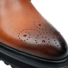 Load image into Gallery viewer, Brown Dual-Buckle Chunky Sole Brogues