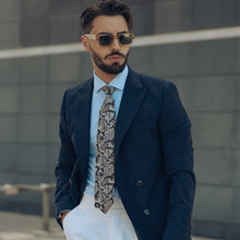 Load image into Gallery viewer, Novara - Printed Silk Tie - Brown