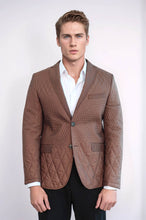 Load image into Gallery viewer, 3 Pockets 2 Button Quilted Coat Jacket Tan Short Coat-Wessi