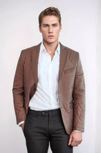 Load image into Gallery viewer, 3 Pockets 2 Button Quilted Coat Jacket Tan Short Coat-Wessi