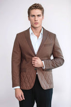 Load image into Gallery viewer, 3 Pockets 2 Button Quilted Coat Jacket Tan Short Coat-Wessi