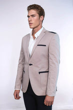 Load image into Gallery viewer, 3 pocket Single Button Cotton Shoulder Stitched Light pink Jacket-Wessi
