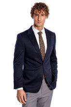 Load image into Gallery viewer, Navy Blue Plain Slim-Fit Jacket - Wessi