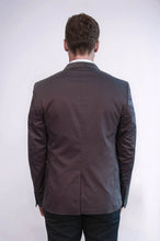Load image into Gallery viewer, Double Button Mono Lapel Bag Pocket Cotton Brown Jacket-Wessi