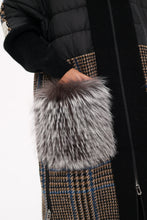 Load image into Gallery viewer, Saga®Furs Silver Fox Wool Alpaca Coat