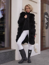 Load image into Gallery viewer, Genuine Polar Fox Fur Vest 90 cm