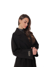 Load image into Gallery viewer, Astoria Midi Cashmere Wool Blend Coat in Black