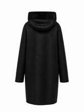 Load image into Gallery viewer, ⇆ Reversible Faux Fur & Suede Coat