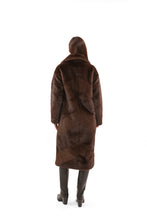 Load image into Gallery viewer, Faux Mink Effect Fur Coat