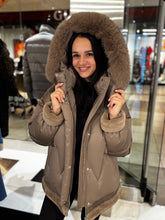 Load image into Gallery viewer, Genuine Polar Fox Down Fill Coat