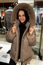 Load image into Gallery viewer, Genuine Polar Fox Down Fill Coat