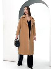 Load image into Gallery viewer, Monique Tailored Cashmere Wool Blend Coat in Bluff