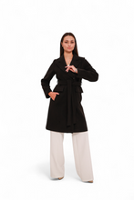 Load image into Gallery viewer, Lafayette Cashmere Blend Overcoat in Black