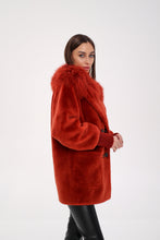 Load image into Gallery viewer, Genuine Lama Fur Peruvian Wool Coat