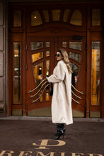 Load image into Gallery viewer, Sylvie Iconic Statement Fiber Coat in Ivory