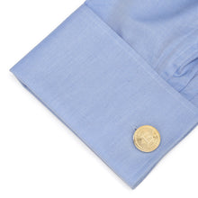 Load image into Gallery viewer, Crypto Bitcoin Debossed Cufflink