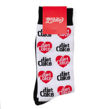 Load image into Gallery viewer, Diet Coke White Dress Socks