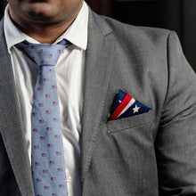 Load image into Gallery viewer, Stars and Stripes Pocket Square
