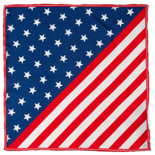 Load image into Gallery viewer, Stars and Stripes Pocket Square