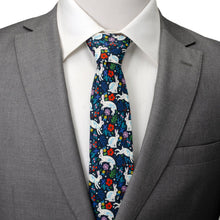 Load image into Gallery viewer, Floral Rabbit Men's Tie