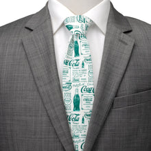 Load image into Gallery viewer, Coca-Cola Green Bottle Men's Tie