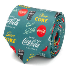 Load image into Gallery viewer, Coca-Cola Green Men's Tie