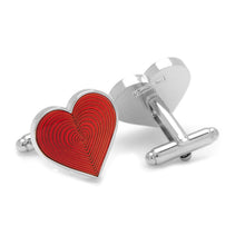 Load image into Gallery viewer, Red Heart Cufflinks