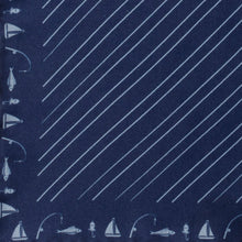 Load image into Gallery viewer, Nautical Blue Pocket Square