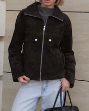 Load image into Gallery viewer, Genuine Lamb Leather Suede Jacket